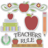 School Teacher Thema Set Sticker (Voorkant)