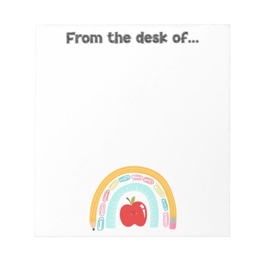 School thema notitieblok (Voorkant)