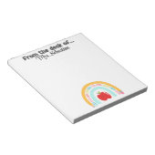 School thema school aanbod regenboog notitieblok (Schuin)