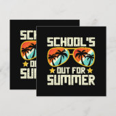 School uit voor de zomer kaart (Voorkant / Achterkant)
