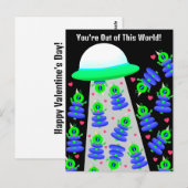 School Valentijn met aliens door Jo Afbeeldingen Briefkaart (Voorkant / Achterkant)