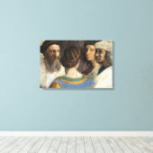 School van Athene door Raphael,  renaissance Canvas Afdruk (Insitu (Houten vloer))