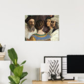 School van Athene door Raphael,  renaissance Poster (Thuiskantoor)