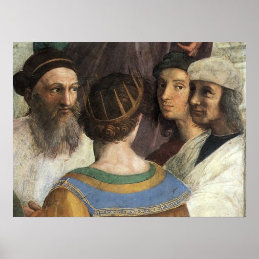 School van Athene door Raphael,  renaissance Poster (Voorkant)