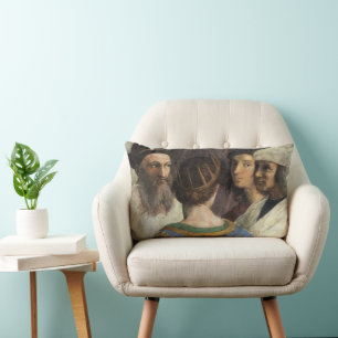 School van Athene door Raphael, Vintage Renaissanc Kussen