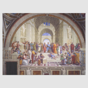 School van Athene van de Stanza della Segnatura Tissuepapier