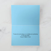 "School van stijl" Vaderdag Bedankkaart (Binnen)