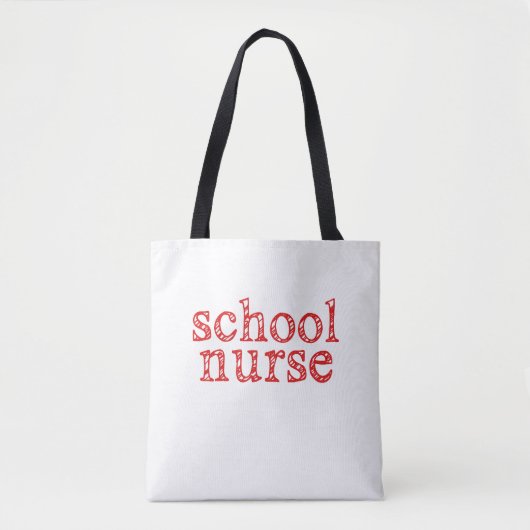 School-verpleegkundige canvas tas (Voorkant)