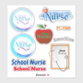 School Verpleegkundige Collectie Contour Stickers (Vel)