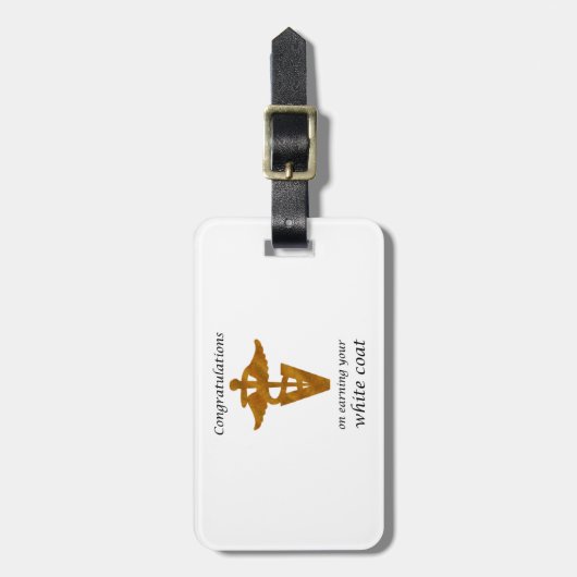 School Veterinary White Coat Ceremony Bagagelabel (Voorkant verticaal)