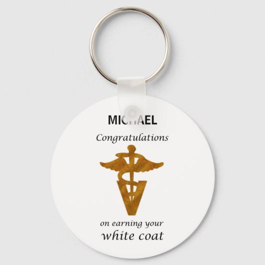 School Veterinary White Coat Ceremony Sleutelhanger (Voorkant)