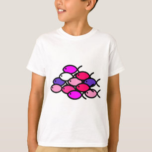 School voor Christelijke vissymbolen - Roze T-shirt