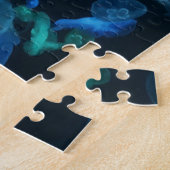 School voor kwallen, gloed in de donker legpuzzel (Zijkant)