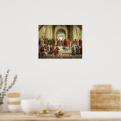 School voor schilderen in Athene Poster (Keuken)