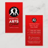 School voor vechtsporten Academie Instituut Visitekaartje (Voorkant / Achterkant)