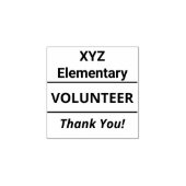 School Vrijwilliger Handstempel Rubberstempel (Afrduk)