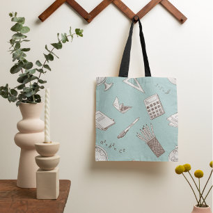 School Wiskunde Canvas tas