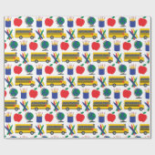 School Wrapping Papier voor Terug naar School (Vlak)