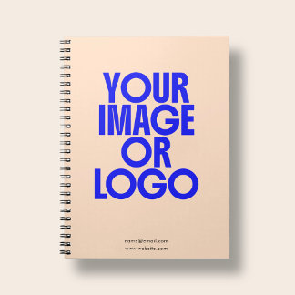 School Zakelijk Logo Foto Oranje Perzik Notitieboek