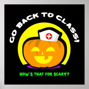 School Zurse Halloween Poster
