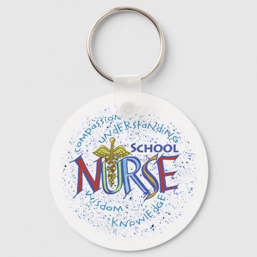 School Zuster Motto Sleutelhanger (Voorkant)