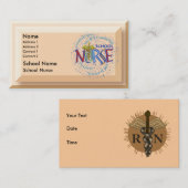 School Zuster Motto Visitekaartje (Voorkant / Achterkant)