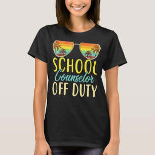Schooladviseur dienst laatste dag schooltop t-shirt
