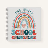 Schooladviseur Gepersonaliseerde Gift Rainbow Spir Notitieboek (Voorkant)