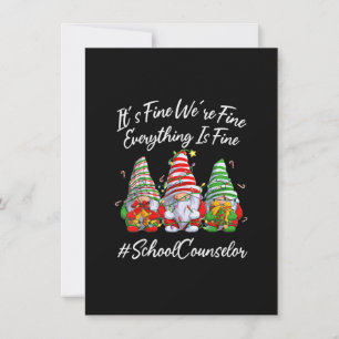 Schooladviseur Grappig Alles Is Prima Kerstmis Kaart