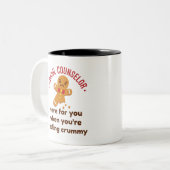 Schooladviseur hier, als je me wreed voelt tweekleurige koffiemok (Voorkant links)