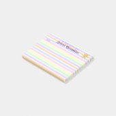 schooladviseur pastel Stripe Post-it® notes (Schuin)