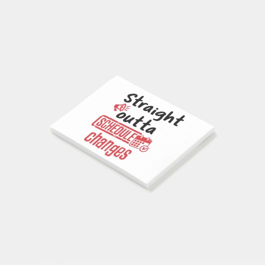Schooladviseur rechtstreeks wijzigingen in schema post-it® notes (Schuin)