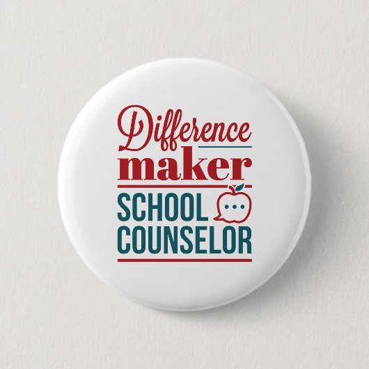 Schooladviseur Verschillende maker Ronde Button 5,7 Cm (Voorkant)