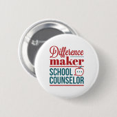 Schooladviseur Verschillende maker Ronde Button 5,7 Cm (Voorkant /achterkant)
