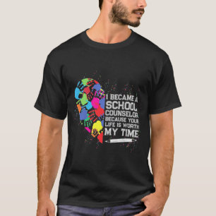 Schooladviseur waard mijn leven t-shirt