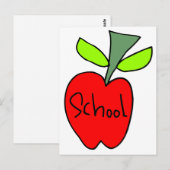 Schoolappels Briefkaart (Voorkant / Achterkant)