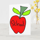 Schoolappels Kaart (Gele Bloem)