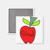 Schoolappels Magneet (Voorkant / Achterkant)