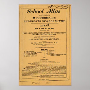 Schoolatlas, Woodbridge's geography Poster