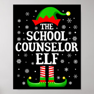 Schoolbegeleider Elf Grappig Kerst Familie Match Poster