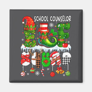 Schoolbegeleider Elf Squad Kerst Kleurrijke Elf Ho Magneet
