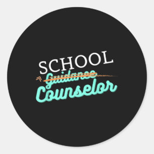Schoolbegeleider geen begeleider ronde sticker