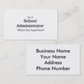 Schoolbeheerder Visitekaartje (Voorkant / Achterkant)