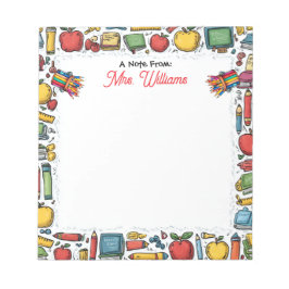 Schoolbenodigdheden Leraar Notitieblok