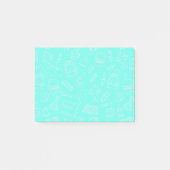 Schoolbenodigdheden met lijntekeningpatroon post-it® notes (Voorkant)