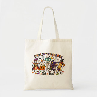 Schoolbenodigdheden Na Donker Trick or Teach Hallo Tote Bag