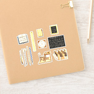  schoolbenodigdheden Set Scrapbooking Journal Sticker