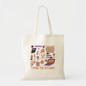 schoolbenodigdheden voor studeren tote bag (Voorkant)