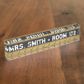  schoolbestuurster | Leerkrachten Naambordje (Zijkant)