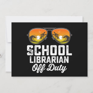 Schoolbibliothecaris Buiten Dienst Laatste Dag Van Kaart